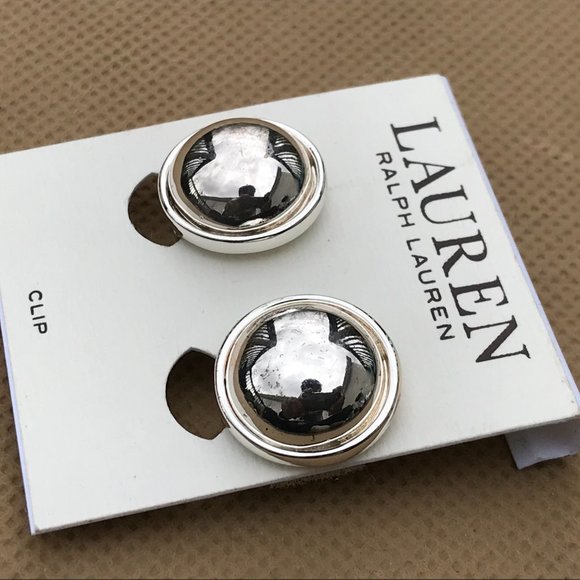 Ralph Lauren Jewelry - Ralph Lauren Women Earrings silver plated clip on